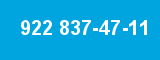 922 837-47-11 922 837-47-11